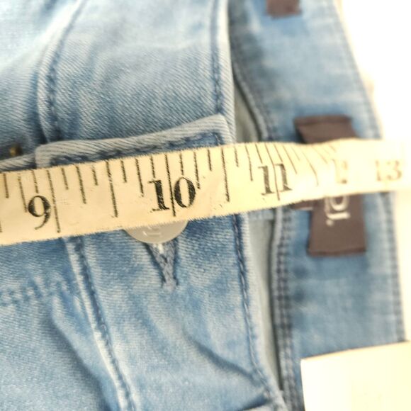 NWT NYDJ Womens 10 31x21 Marilyn Straight Leg Crop Blue Jeans Not Your Daughters - Picture 7 of 8